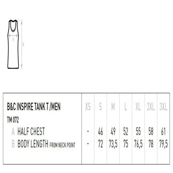 B&C Collection B&C Collection Inspire Plus Tank Top Herren, Rot, – Produktbild 1 von 3