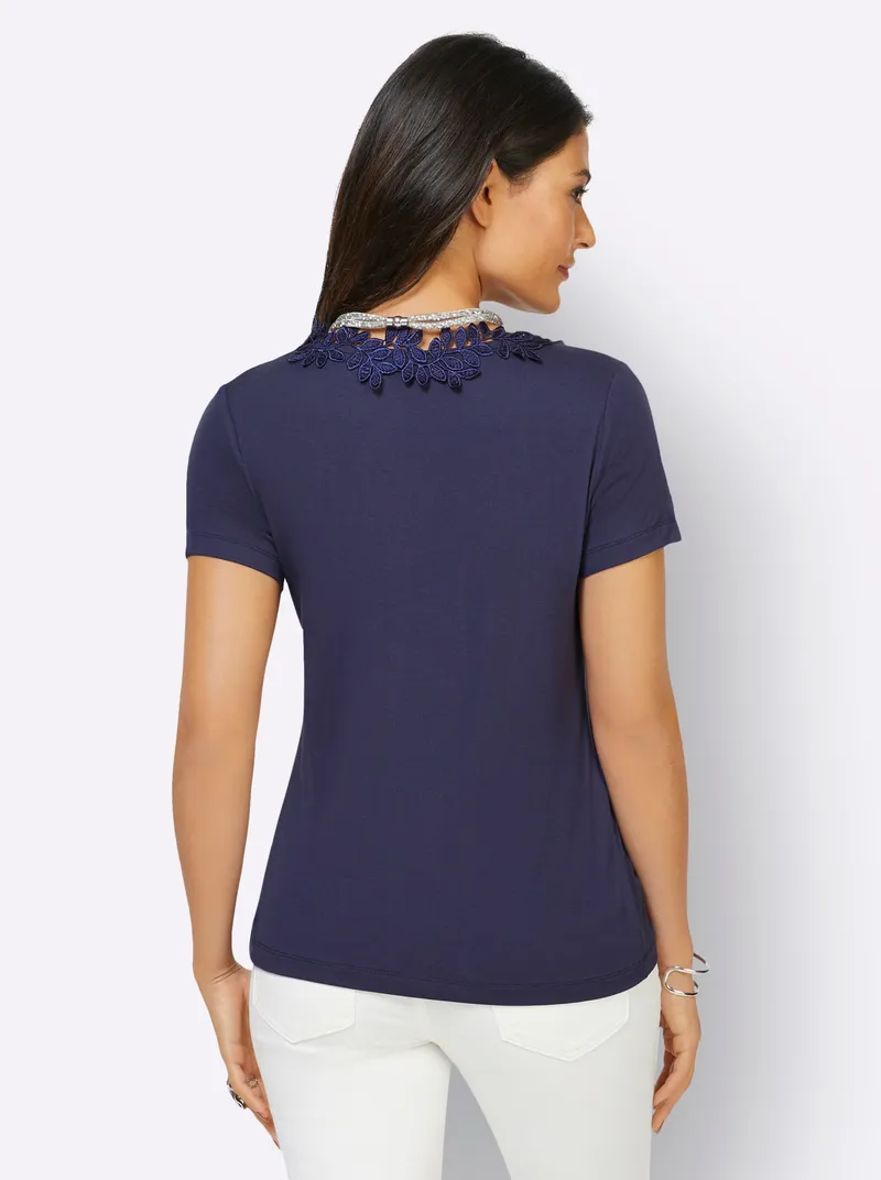 Witt Kurzarmshirt nachtblau, Nachtblau, – Produktbild 2 von 2