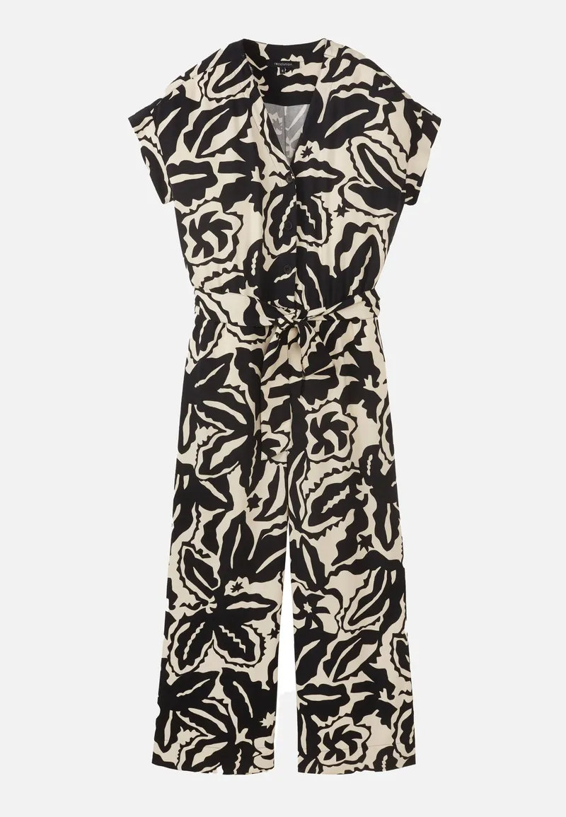 recolution Recolution Damen vegan Jumpsuit Dianella Botanical Schwarz, Schwarz, – Produktbild 1 von 2