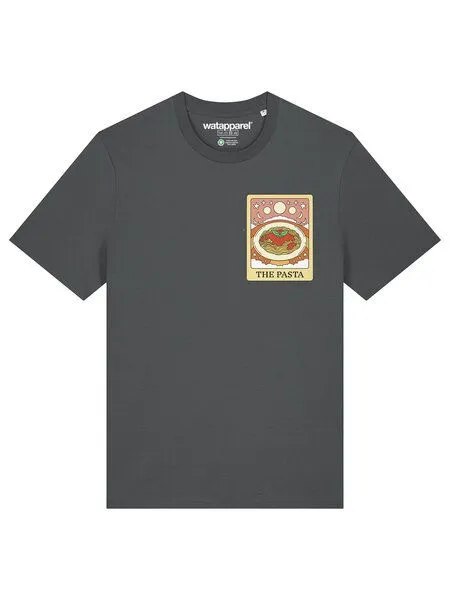 watapparel watapparel T-Shirt Unisex Tarot The Pasta, Anthracite, – Produktbild 2 von 3