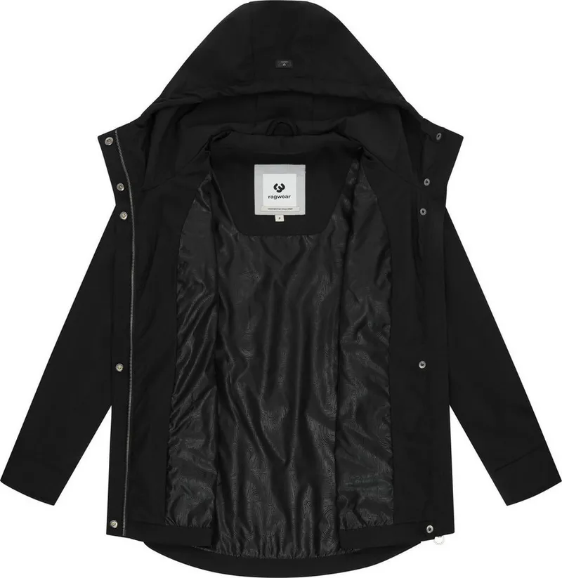 ragwear ragwear Outdoorjacke Alvena Summer YOUMODO Wasserdichte und atmungsaktive Übergangsjacke, Schwarz, – Produktbild 1 von 4