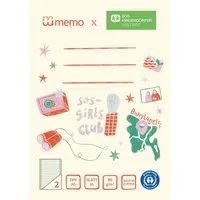 Memo memo x SOS-Kinderdörfer weltweit Schulheft DIN A5, 16 Blatt, Lin. 2, Kontrastlineatur – Produktbild 1 von 1
