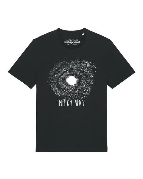 watapparel watapparel T-Shirt Unisex Milky way, Black, – Produktbild 1 von 2