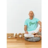 SPARKLES OF LIGHT SPARKLES OF LIGHT Yoga Shirt | PEACE WITH YOU & ME, Türkis (grün), – Produktbild 1 von 1