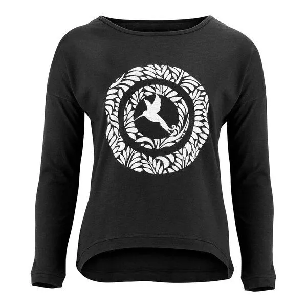 NATIVE SOULS NATIVE SOULS Longsleeve Oversize Damen - Circle Kolibri, Black, – Produktbild 1 von 1