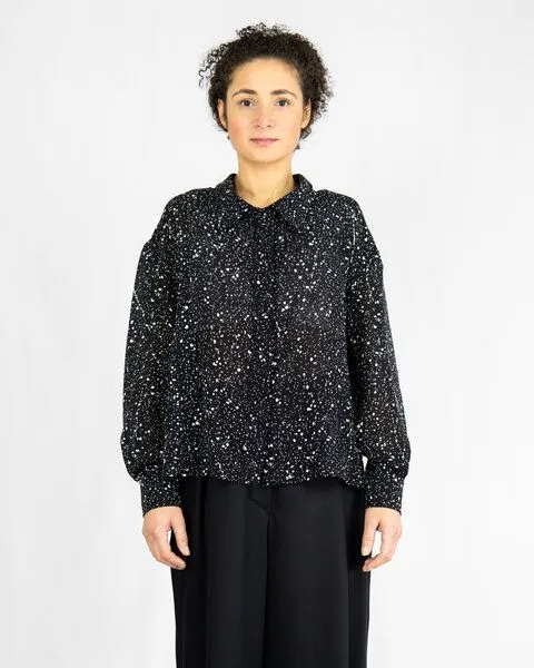 keijn keijn Bluse POLLY – Bluse mit verdeckter Knopfleiste & modernem Kragen – Produktbild 2 von 4