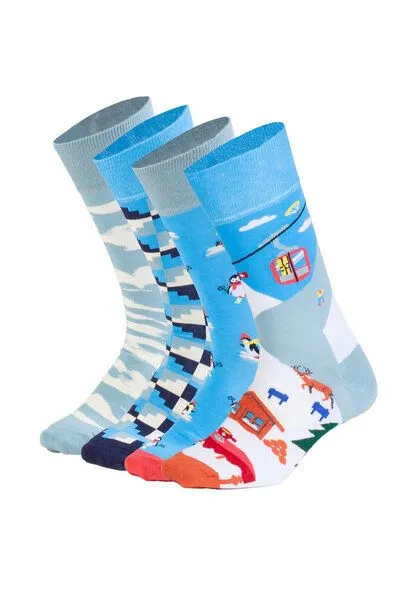 DillySocks DillySocks Socken „Winter Horizon“, Blau, – Produktbild 1 von 4