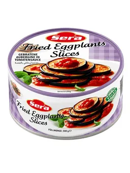 SERA FOOD Fertiggericht Gebratene Auberginenscheiben – mediterran & servierfertig, (Vegane Konserven), Spezialität, servierfertig, vegan/vegetarisch, hochwertige Zutaten – Produktbild 1 von 1