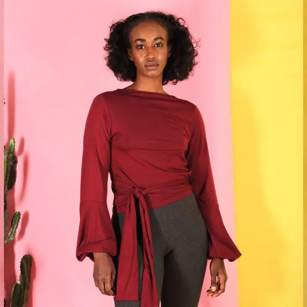 ManduTrap ManduTrap Tencel Wickelshirt Runa/berry, Berry, – Produktbild 4 von 6