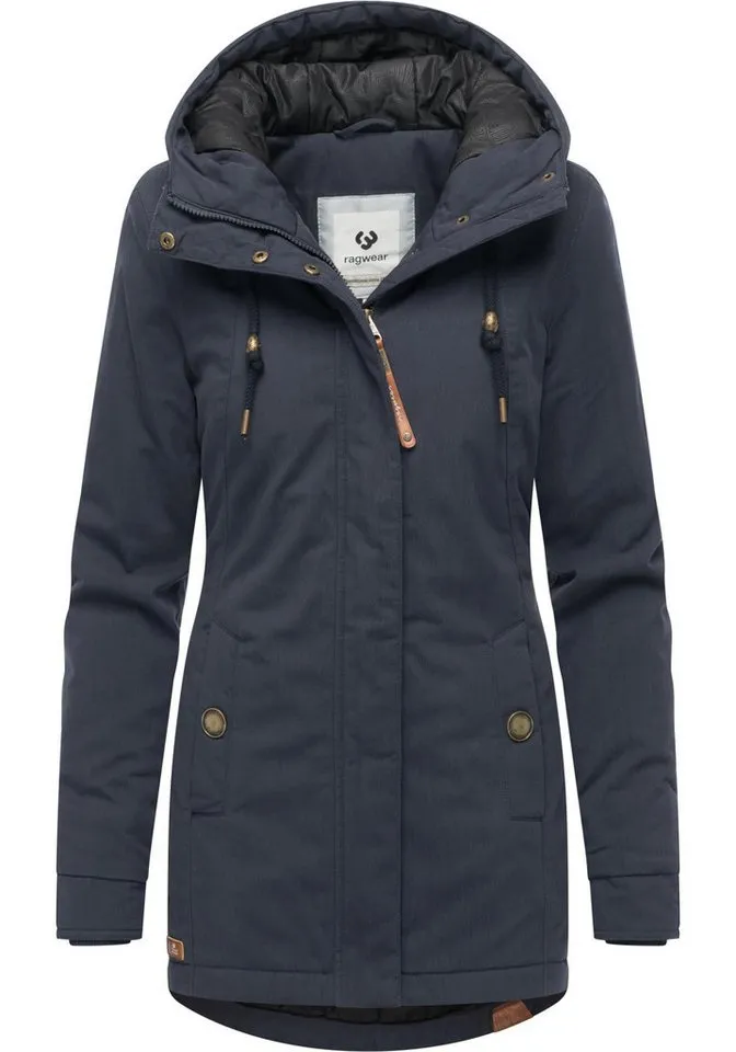 ragwear ragwear Winterjacke Monadena Parka YOUMODO Warmer Kurzmantel mit Kapuze, Blau, – Produktbild 2 von 4