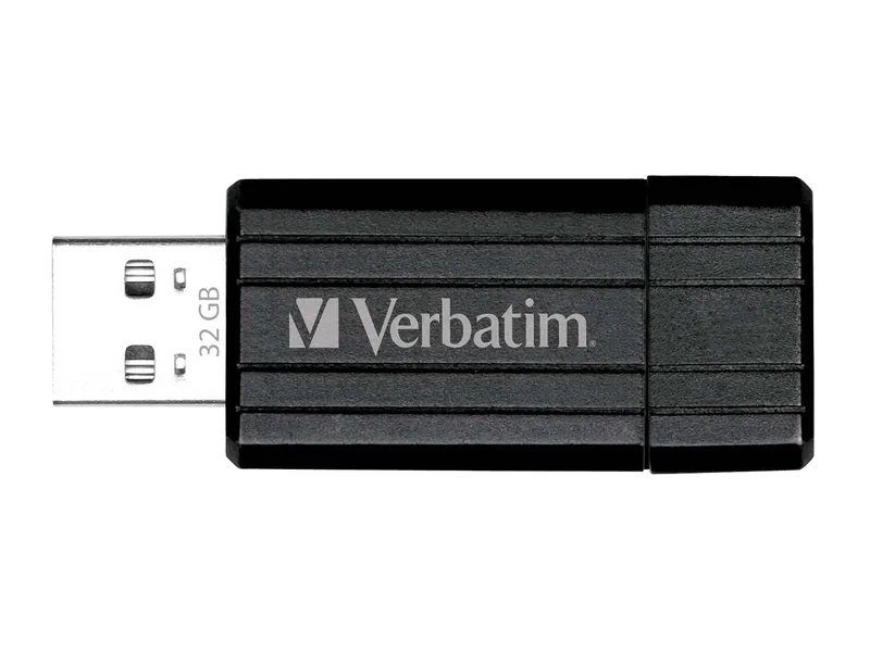 Verbatim Verbatim USB-Stick PinStripe schwarz, 64GB, USB 2.0 – Produktbild 2 von 5