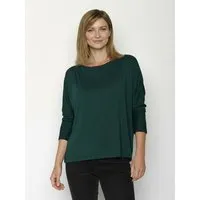 GreenBomb GREENBOMB Basic Simper - Gemütliches Longsleeve aus Viskose (LENZING ECOVERO) Mix / Fair & Vegan, Türkis (petrolgrün), – Produktbild 1 von 1
