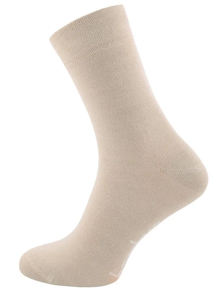Cotton Prime® Socken Bambussocken ohne Gummibund (10-Paar) weich und atmungsaktiv durch Viskose, Braun, – Produktbild 4 von 5