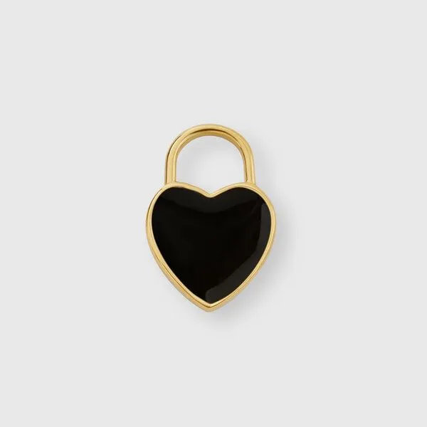 fejn jewelry fejn jewelry Anhänger 'Heart', Black/gold, – Produktbild 1 von 2
