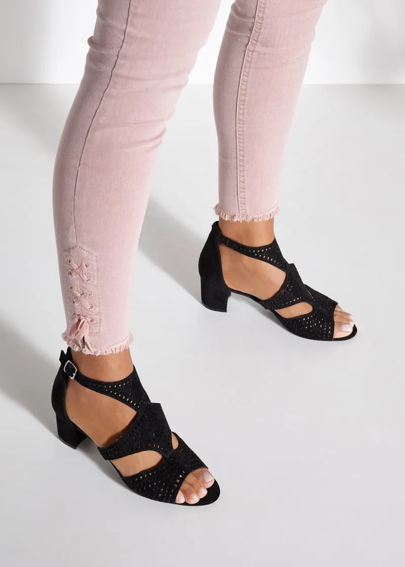 Lascana Riemchensandalette, Schwarz, – Produktbild 3 von 3