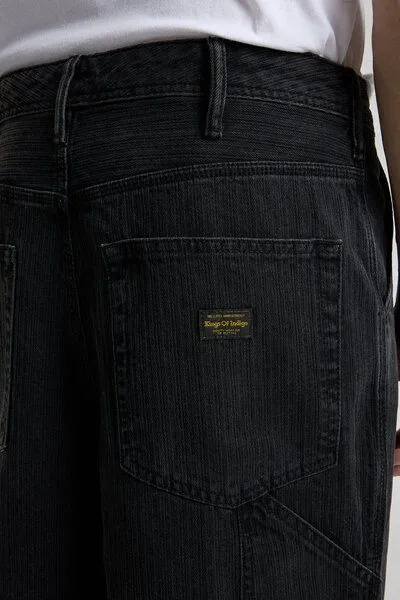 Kings Of Indigo Kings Of Indigo Jeans Sabium, Stripe black worn, – Produktbild 4 von 4