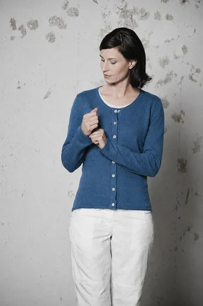 HempAge HempAge Damen Cardigan Carina, Sea, – Produktbild 2 von 3