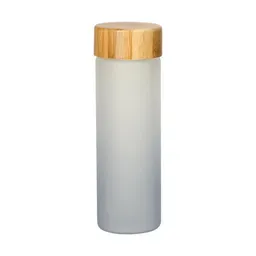 elasto elasto Glasflasche "Frosted" - Trinkflasche mit matten Farbverlauf fürs Büro – Produktbild 1 von 1