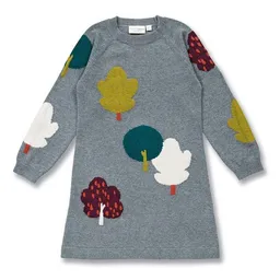Sense Organics Sense Organics Mädchen Strickkleid mit Baum-Motiv, Modell MARVA – Produktbild 1 von 1