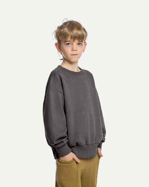 MATONA Matona Pullover | Crewneck Sweatshirt | aus Baumwolle | GOTS-zertifiziert, Washed black, – Produktbild 1 von 3
