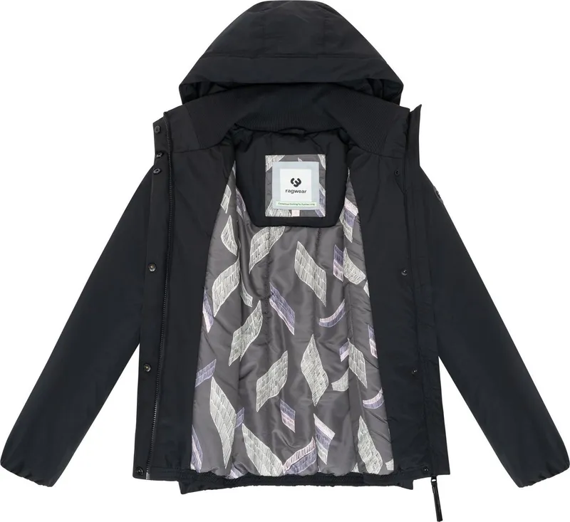 ragwear ragwear Winterjacke Sunniva Warm Wasserdichte und atmungsaktive Damen Jacke für den Winter, Schwarz, – Produktbild 1 von 5