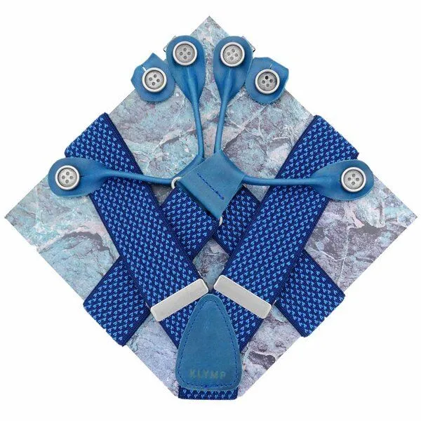 klYmp klYmp Hosenträger 'classic' melange, Blau, – Produktbild 1 von 3