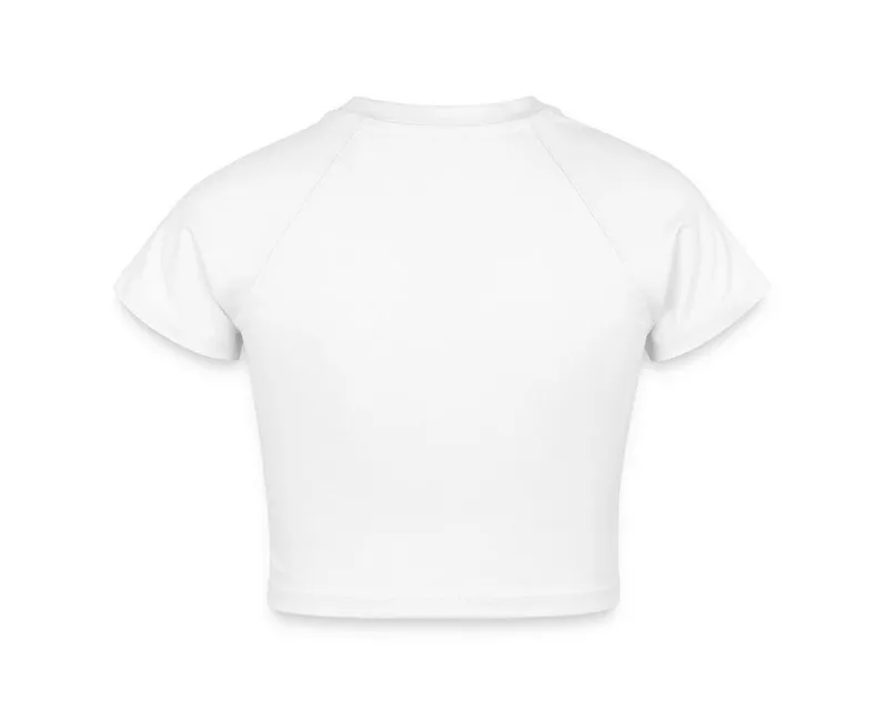Spreadshirt T-Shirt I Am With The Band Festival Rock Bandshirt Crop Top (1-tlg) Slim Fit, Crop Top, Weiß, – Produktbild 4 von 5