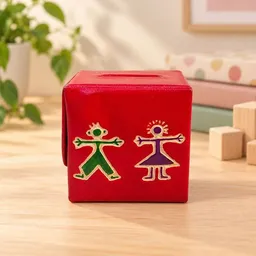 Janselo Harmony Kinder-Spardose aus Shanti-Leder in Rot – Produktbild 1 von 1