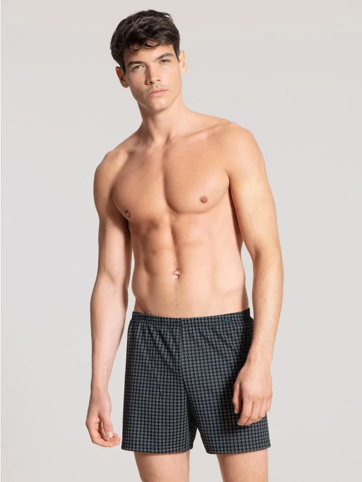CALIDA CALIDA Boxershorts Natural Benefit (2er Pack) elastisch, Single Jersey-Qualität, ohne Eingriff, Grau, – Produktbild 4 von 5