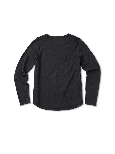 PINQPONQ pinqponq Longsleeve Merino Women 'INSPIRE", Grau (dark grey melange), – Produktbild 2 von 2