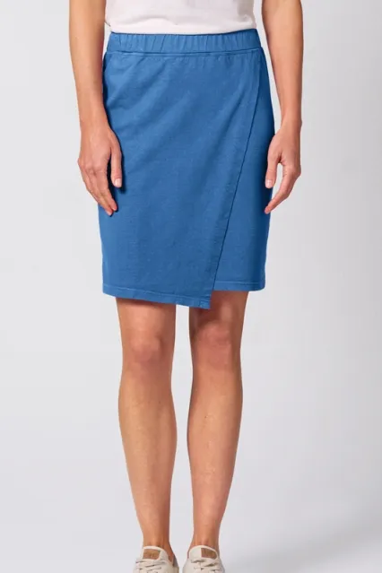 HempAge Hempage Damen vegan Wickelrock Ozeanblau, Blau, – Produktbild 2 von 2