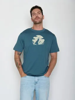 GreenBomb GREENBOMB Nature Clouds Ride Fusion - Lässiges Oversize-T-Shirt aus Bio-Baumwolle / hochwertiger Print / GOTS / Fair & Vegan – Produktbild 1 von 1