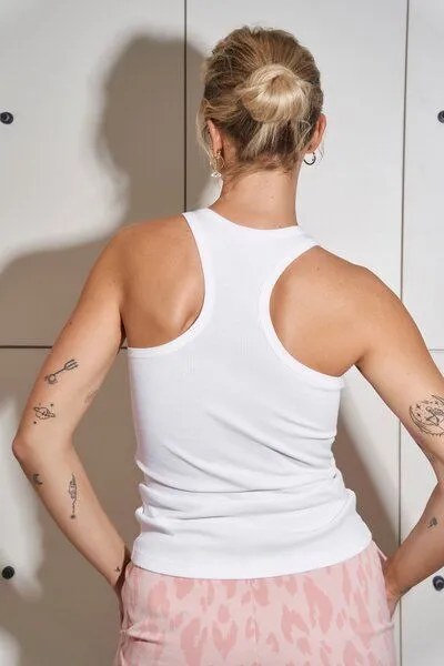 Soulwear Soulwear Top Ribbed aus Bio-Baumwolle, Weiss, – Produktbild 2 von 4