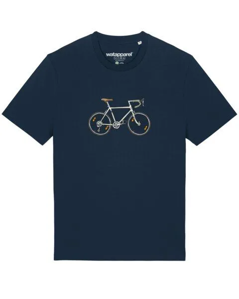watapparel watapparel T-Shirt Unisex Doodle Bike, French navy, – Produktbild 1 von 3