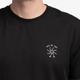 Natural Vibes Natural Vibes T-Shirt Day by Day Bio GOTS | Bio T-Shirt | Schwarzes T-Shirt | Herren T-Shirt | – Produktbild 1 von 1