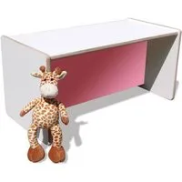 Die Schreiner Christoph Siegel Die Schreiner Christoph Siegel ELI Wendetisch/Bank - Mini - Weiß mit bunter Sitzfläche, Rosa, – Produktbild 1 von 1
