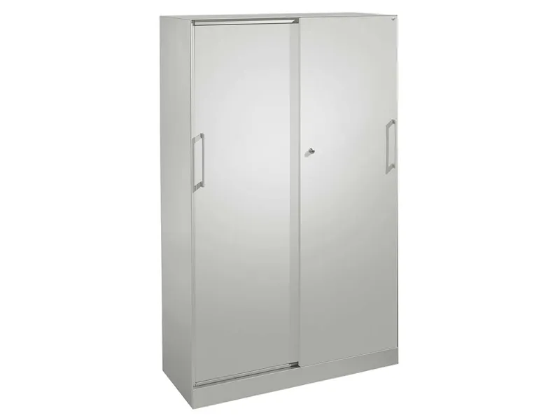Schiebetürenschrank "CONTACT", Höhe 163,5 cm (BxT) 100 x 43,5, Silber, – Produktbild 1 von 1