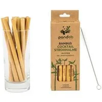 pandoo pandoo 12er-Packung Cocktail-Strohhalme aus 100% Bambus – Produktbild 1 von 1