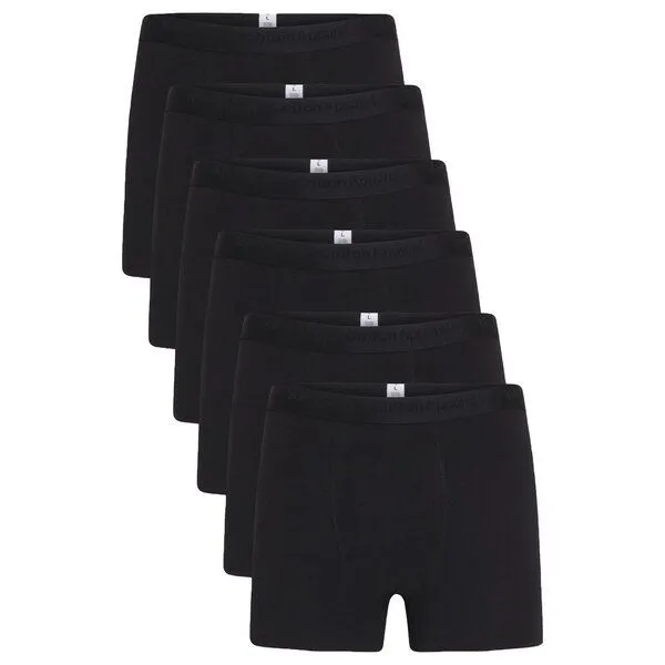 KnowledgeCotton Apparel KnowledgeCotton Apparel Unterhosen im 6er-Pack, Black jet, – Produktbild 1 von 4