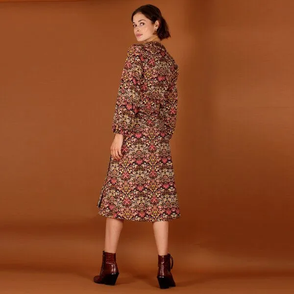 ManduTrap ManduTrap Florales Wickelkleid Marni aus Bio Baumwolle (kbA) – Produktbild 3 von 4