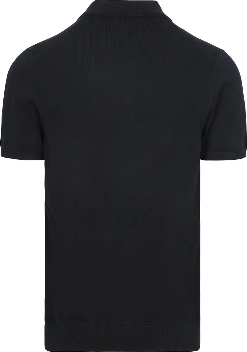 Profuomo Profuomo Gestricktes Poloshirt Marine - Größe S, Dunkelblau, – Produktbild 1 von 4