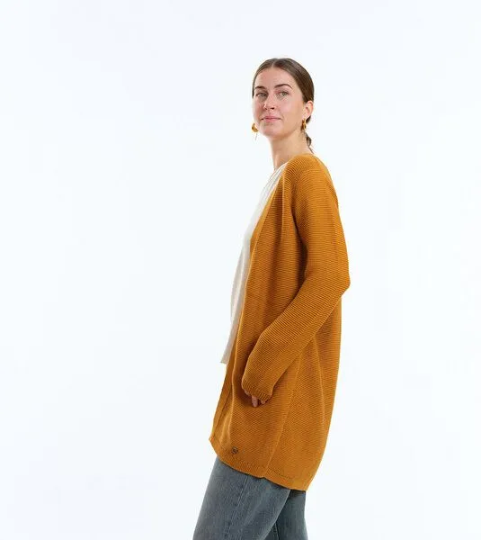Gary Mash GARY MASH Long-Cardigan Alamo aus Biobaumwolle, Senfgelb, – Produktbild 4 von 4