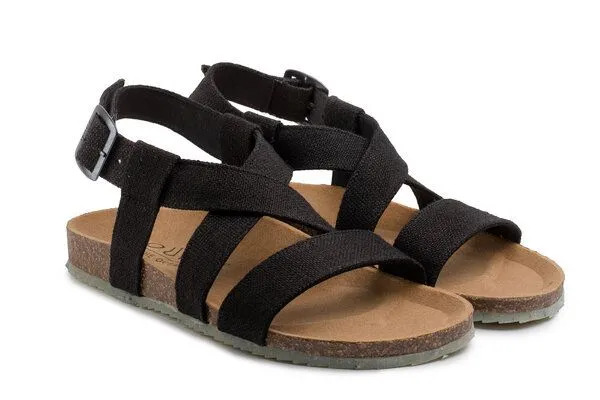 Zouri ZOURI Vegane Sandalen SAND, Anthrazit (dunkelgrau), – Produktbild 2 von 4