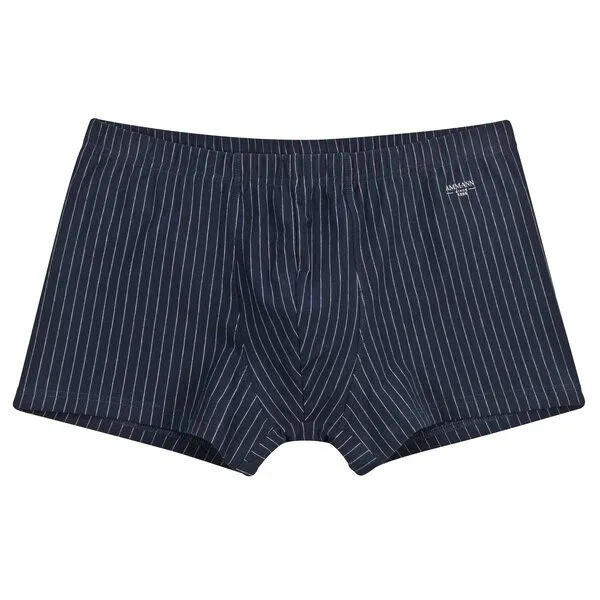 Ammann Ammann Herren Retro-Short gestreift aus Bio-Baumwolle Urban Traveller, Navy gestreift (blau), – Produktbild 1 von 1