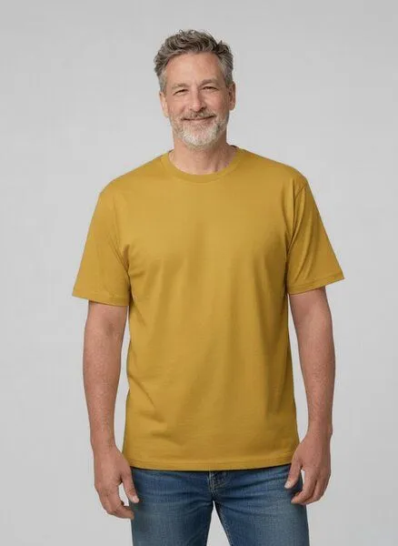 UNIPOLAR UNIPOLAR Basic T-Shirt Modell: Creative, Ochre (orange), – Produktbild 1 von 2