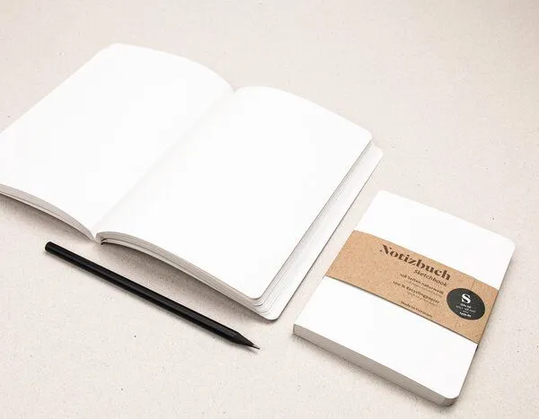 tyyp tyyp Notizbuch A6 Softcover – Recyclingpapier – blanko – perforiert – Produktbild 3 von 4