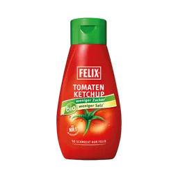 Felix Felix Tomatenketchup BIO, weniger Zucker, weniger Salz, 435g – Produktbild 1 von 1