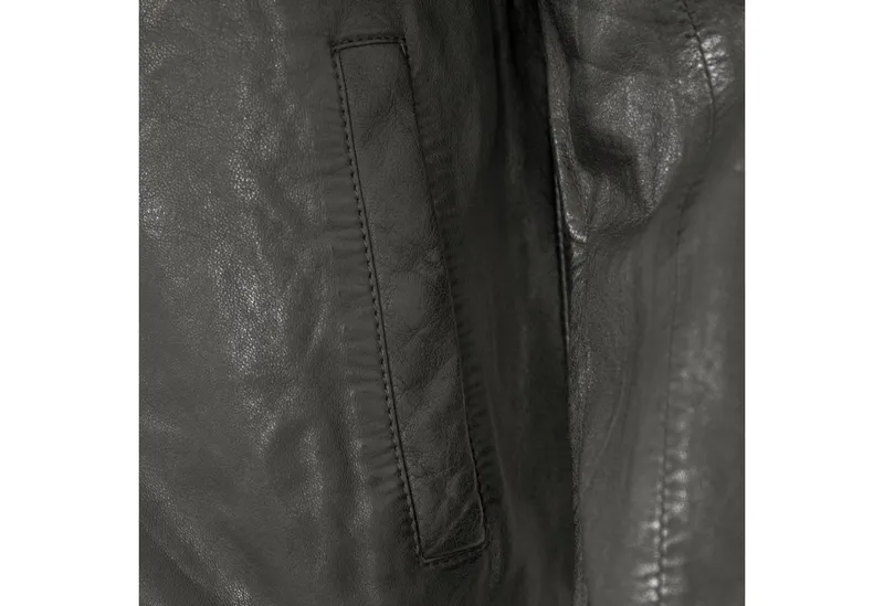 Mauritius Lederjacke MMCrovig Mauritius - Herren Lederjacke Lammnappa schwarz, Schwarz, – Produktbild 5 von 5