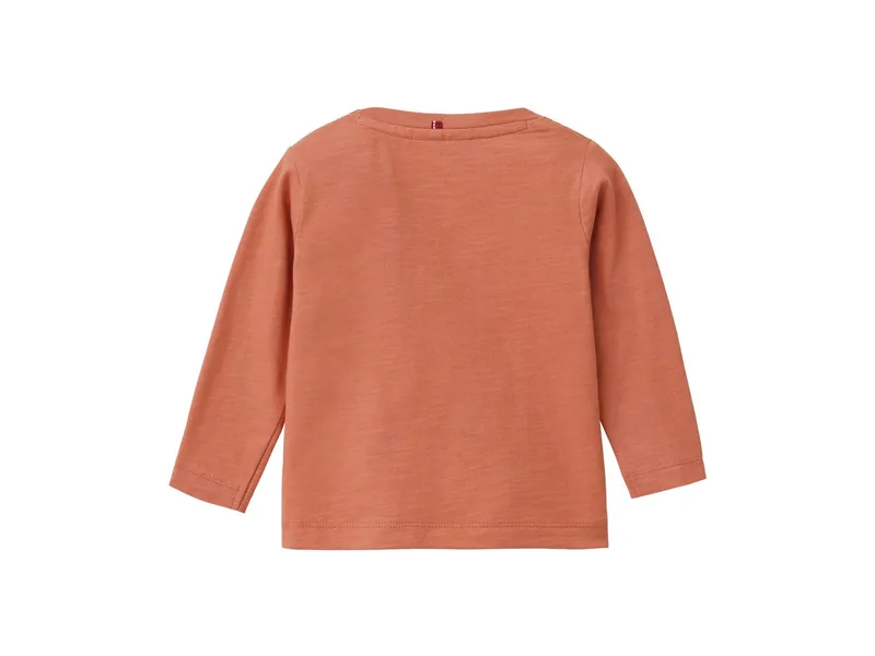 People Wear Organic People Wear Organic Langarm-Shirt Bio-Baumwolle (kbA) rost 74/80, Rot, – Produktbild 2 von 2