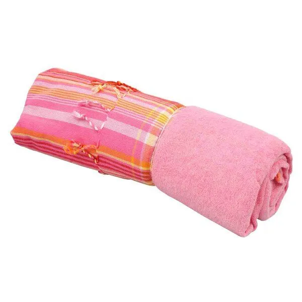 Africulture Africulture Kikoy Frottee Strandtuch, Pink, – Produktbild 3 von 3